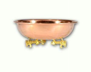 جام مسی پایه برنجی
