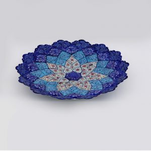 صنایع دستی -بشقاب مینا کاری