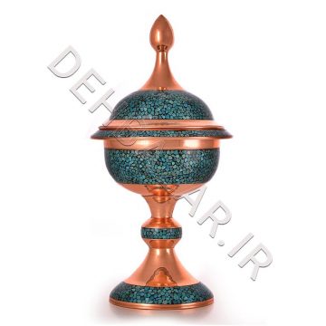 قندان فیروزه کوبی سه تیکه