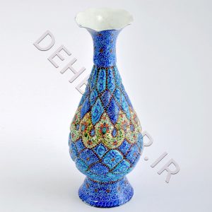 صنایع دستی - گلدان مینا کاری