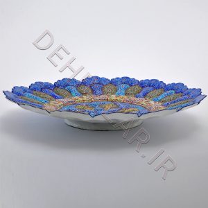 صنایع دستی - بشقاب شیرینی خوری مینا کاری