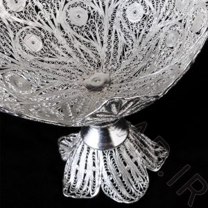 شیرینی خوری لبه تاج ملیله کاری - صنایع دستی