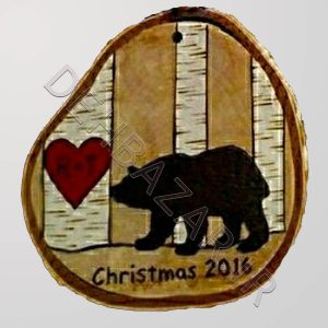 تابلو سوخت نگاری هدیه کریسمس 2016