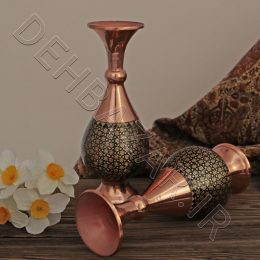 گلدان مس و خاتم مزهریة نحاس