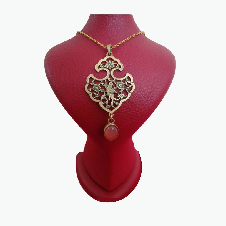 Ornamental necklace گردنبند زینتی طرح تک پرنده