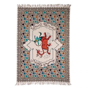 رومیزی قلمکاری طرح شکار