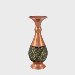 گلدان صراحی مس و خاتم 20
